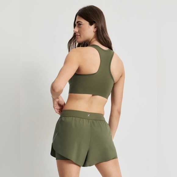 KNIX Women's Good-to-Go High Neck Racerback Sports Bra - Burgundy, Large - Picture 2 of 5